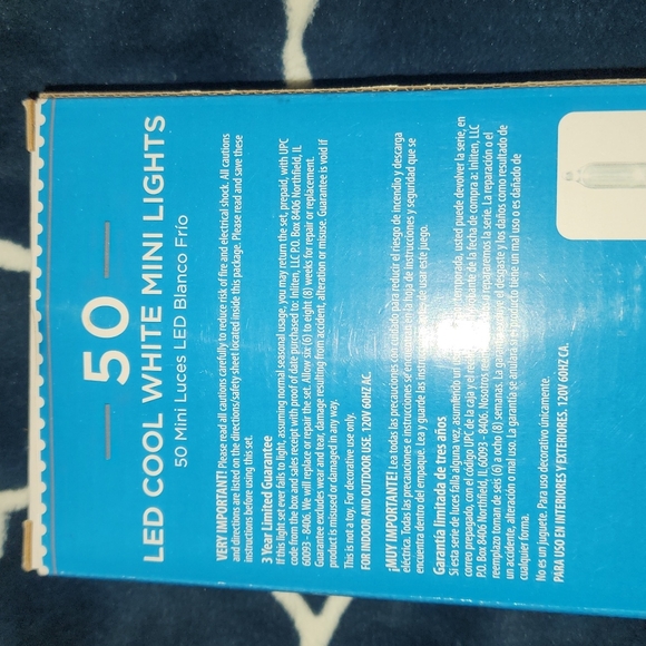 Holiday Time Holiday Nwt 5 Count Led Cool White Mini Lights Poshmark